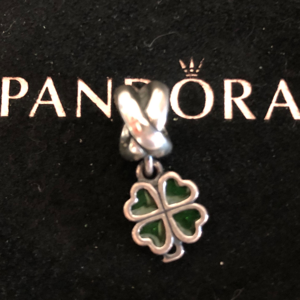 Pandora Green Four Leaf Clover Charm